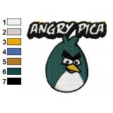 Angry Pica Birds Embroidery Design